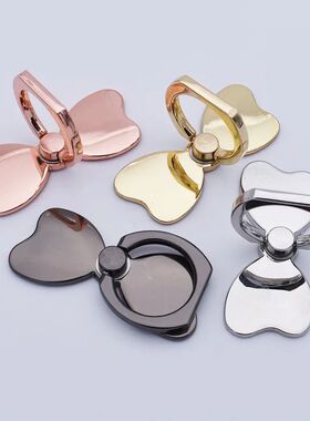 Bowknot Mobile Phone Holder Ring Buckle 360 Degree Rotation