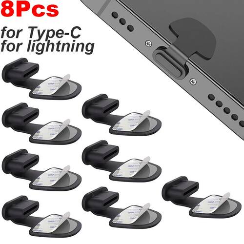 6/8Pcs Phone Dust Plug Charging Port Protector for iPhone Sa