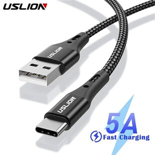 5A USB Type C Data Cable For Samsung S10 S20 Mi 11 Type C Cable USB C Charger Quick Charging Mobile
