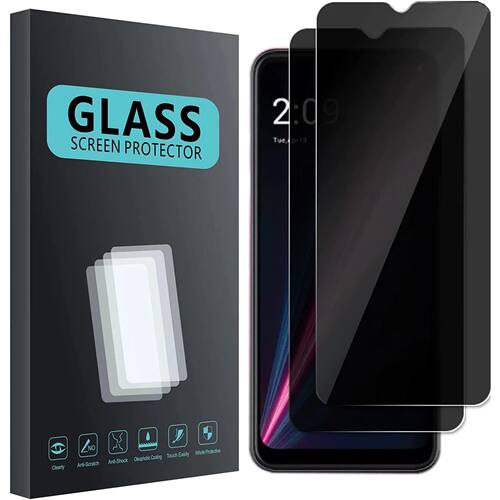Revvl 6 5G Privacy Filter Tempered Glass Film AntiSpy Shield Screen Protector For T-Mobile Revvl 6 P