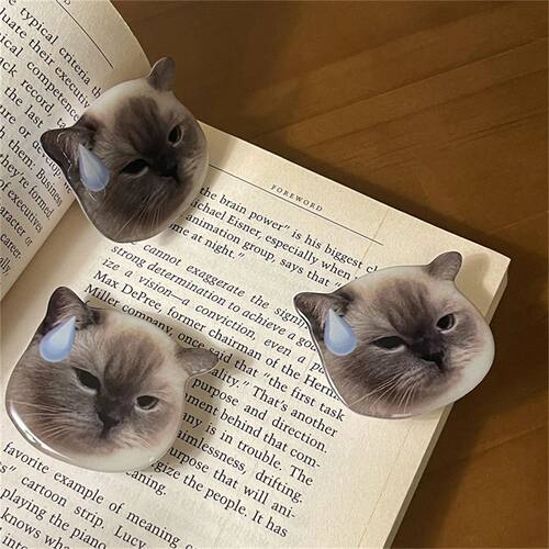 INS Korea Cute 3D Funny Cat Phone Stand Griptok Support For