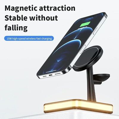 3In1 Magnetic Wireless Quick Charger Stand For iPhone 16 15