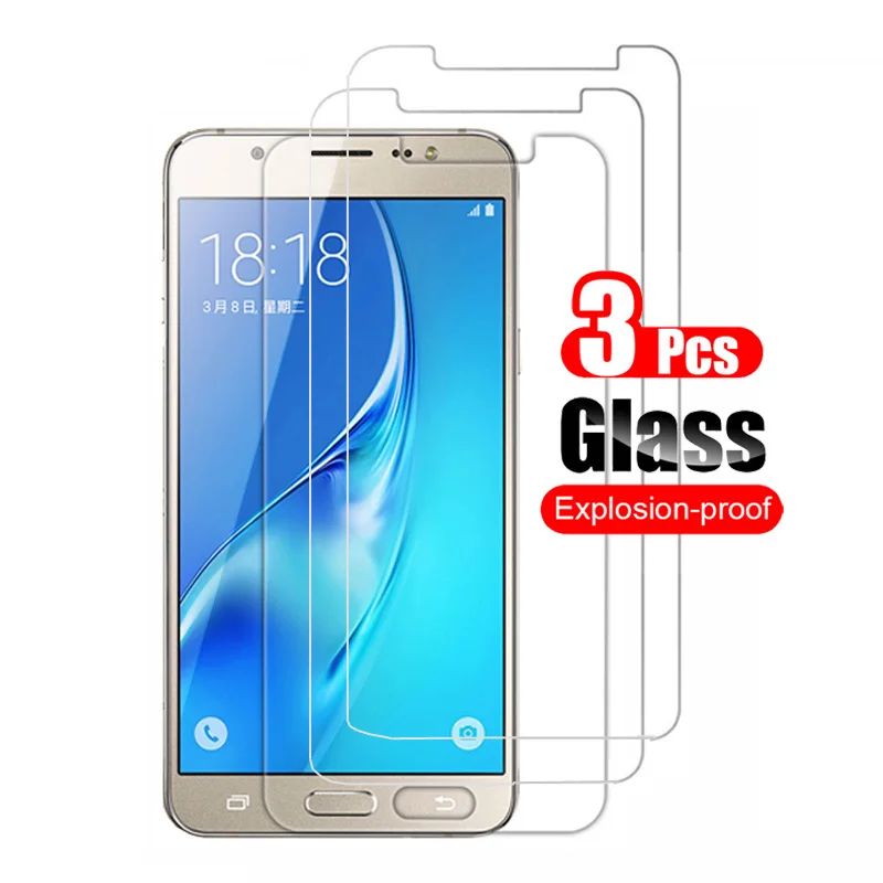 3Pcs Tempered Glass For Samsung Galaxy J5 J500F J510F J530F Screen Protector Phone Protective Glass