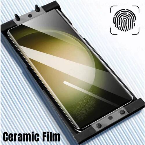 1-2PCS Ceramic Soft Film for Samsung Galaxy S24 S23ultra s25 S22 S21 S20 Note 20 Ultra 10 Plus Full