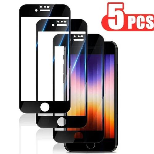 5Pcs Screen Protector on the for iPhone 7 8 6 6S Plus Tempered Glass For Se