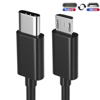 USB Type C USB-C To Micro USB Adapter Cable For Samsung MacBook PS4 Male To Male Transfer Quick Char