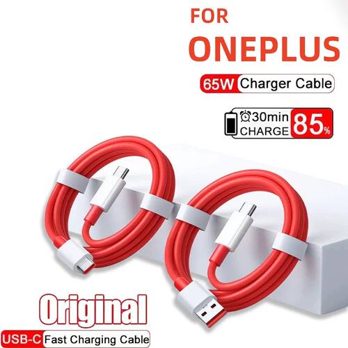 PD3.0 65W 6A Super Quick Charging Cable For OnePlus 9RT 9R 8 7 Pro 7t USB C To Type C Cable Warp Cha