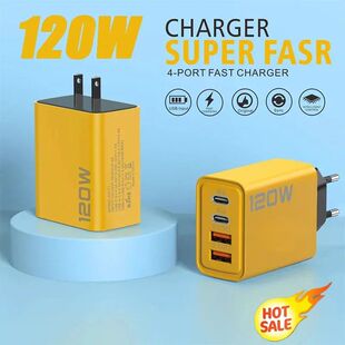 120W QC 3.0 Type C USB Charger PD Quick Charge For iPhone 12 13 Samsung S21 Huawei Mobile Phone EU/U