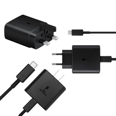 For Samsung Charger S21 S20ultra45w Mobile Phone Quick charge Head Double Typec Data Cable Factory