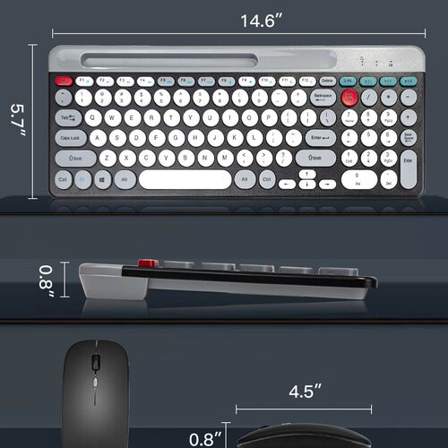 Dual-mode Wireless Bluetooth Card Slot Keyboard And Mouse Se