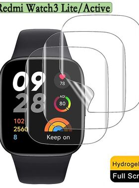 3/6pcs Hydrogel Protective Film For Redmi Watch 3 Active/Redmi watch3 Lite Watch Soft Clear Protecti