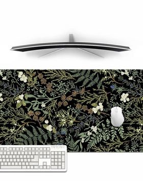 Mouse Pad Gamer Green Flowers And Plants XL Computer Mousepa
