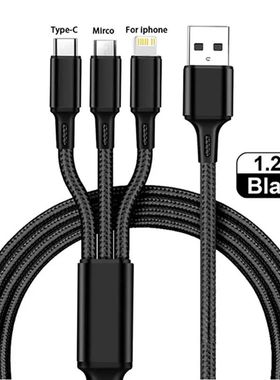 3 in1 Charging Cable Multi Usb Port Multiple Usb Charging Co