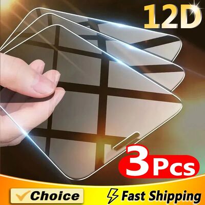 3Pcs Tempered Glass for iPhone 14 13 12 11 15 Pro Max Screen Protector for iPhone XR X XSMAX 7 8 Plu