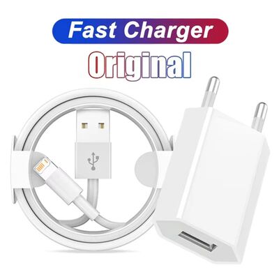 EU Plug USB Quick Charger For iPhone X XR XS 11 12 mini 13 Pro Max 6 6S 7 8 14 Plus SE 5S Rapid Char