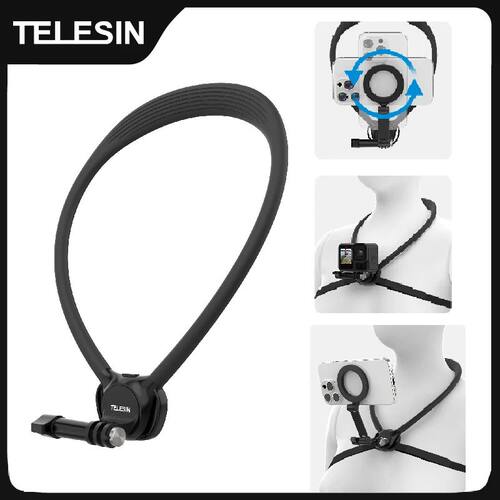 Phone Action Camera 2In1 Neck Hold Mount for GoPro Insta360