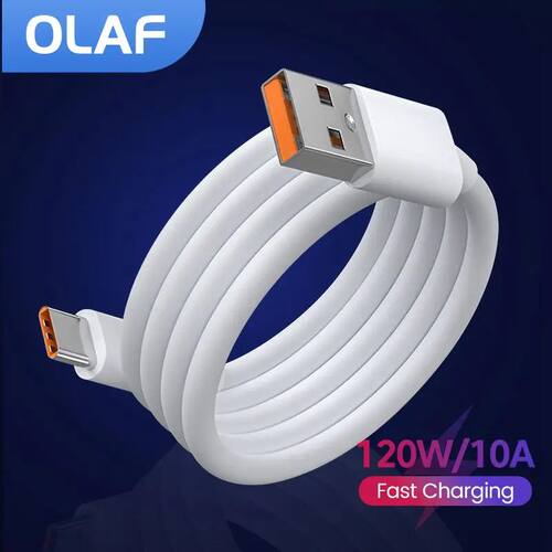 10A Type C Quick Charging Cable for Huawei Mate 40 50 Mobile Phone 120W USB-C Phone Data Cord for Sa
