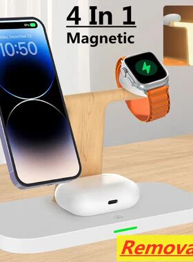 3In1 Wireless Charger Stand For iPhone 12 13 14 15 16 Magnet