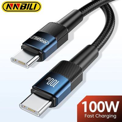 100W USB Type C To USB C Cable PD Quick Charging Charger Type-C Wire Cord For Macbook Samsung USBC C
