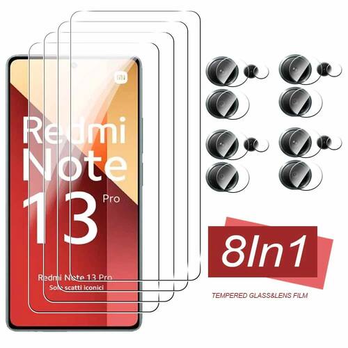 8In1 Redmy Note13 13Pro 5G Camera Lens Protective For Redmi Note 13 Pro 4G Tempered Glass Screen Pro