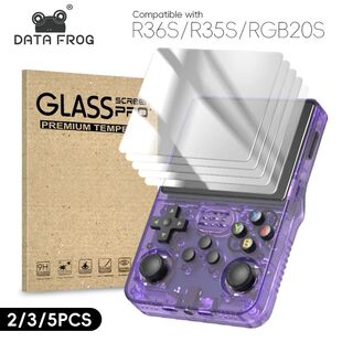 Data Frog 2/3/5pcs Tempered Glass Film For R36S 3.5 Inch Game Console Screen Protector Cover Film Fo