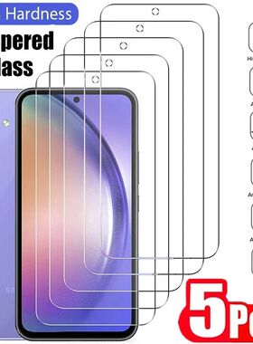 5Pcs Tempered Glass Screen Protector for Samsung Galaxy A54 A13 A53 A52 A12 A22 A33 A32 A51 A52S A73