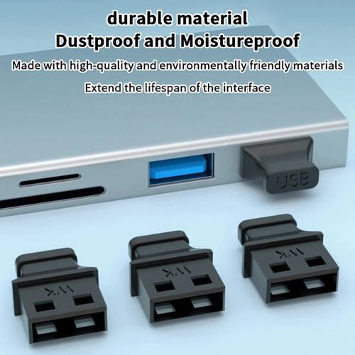 5/10Pcs Type-A USB Port Dust Plugs With Handle Anti-dust Cov