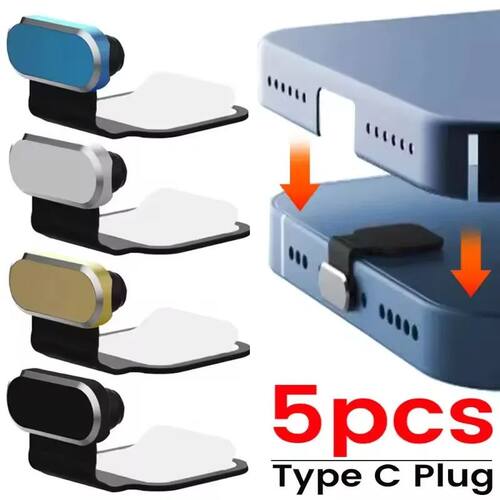 5/1PCS Universal USB Type C Charging Port Protectors Dust Pl