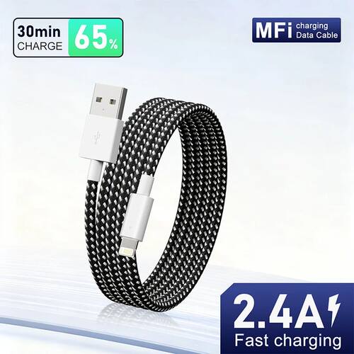 USB A To Lighting Cable Quick Charging Cord For MFI Certified For Iphone 14 13 12 11 Pro Max XR XS X
