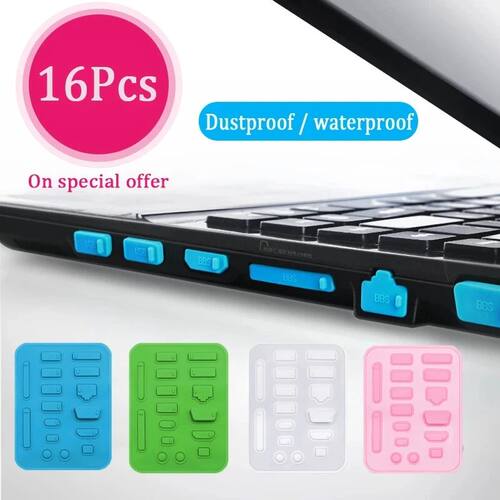 1Sets Universal Notebook Anti Dust Plug 16pcs Laptop Dustpro