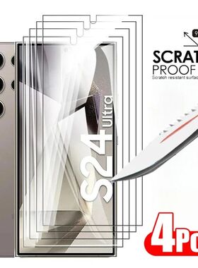 4PCS Tempered Glass for Samsung Galaxy S25 S24 Ultra Plus s24+ Screen Protector Glass Sansung S24ult