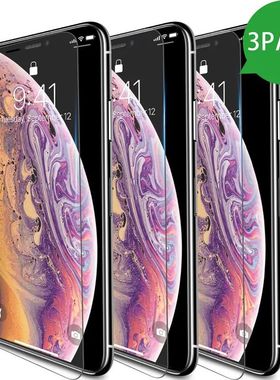 3PCS Screenprotector Tempered Glass for IPhone 12 Mini 11 13 14 Pro Max X XR XS 8 7 6S Plus SE 14Pro