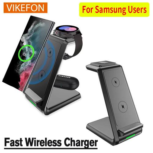 3In1 Wireless Charger Stand Holder Quick Charging Station Do