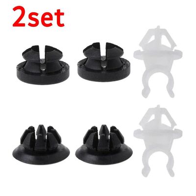 6 Pcs/2 Set Car Interior Clip Engine Hood Support Prop Rod H
