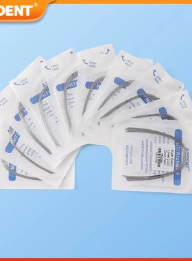 10 Packs AZDENT Dental Orthodontic Arch Wires Super Elastic Niti Round Rectangular Ovoid Form Archwi
