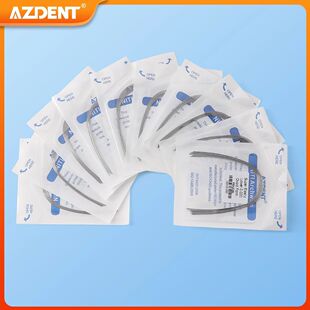 10 Packs AZDENT Dental Orthodontic Arch Wires Super Elastic Niti Round Rectangular Ovoid Form Archwi