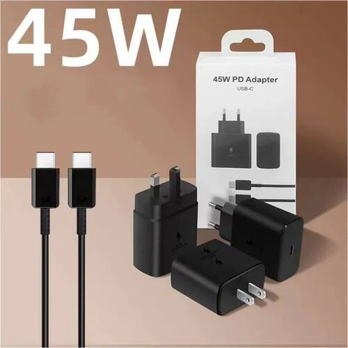 EP-TA845 Samsung 45W PD Charger Super Quick Charge For Galaxy F55 F56 M56 S25 S24 Ultra A56 A55 EU/U