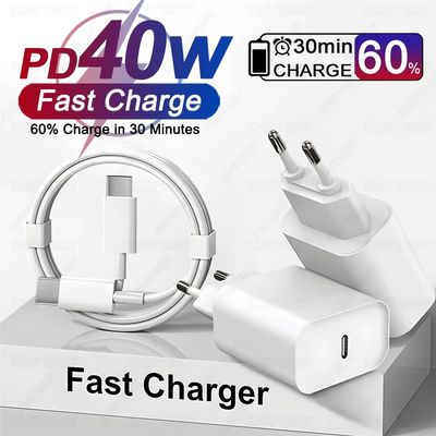PD 40W USB C Quick Charging Charger For iPhone 13 12 11 14 15 16 Pro Max 8 Plus Quick Charge USB Typ