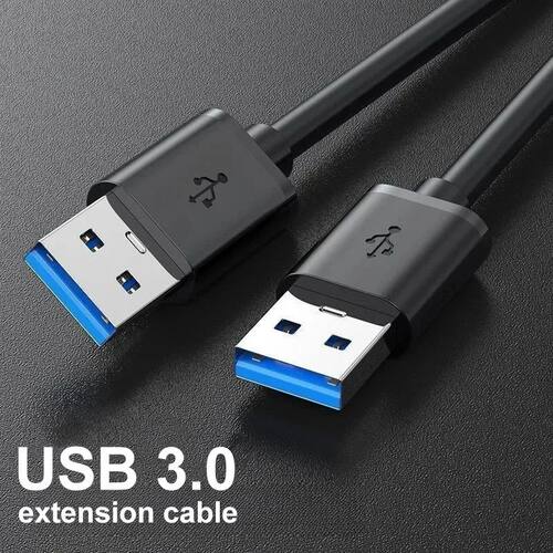 Extra Long USB 3.0 Extension Cable USB A Male To Male High Speed Data Transfer Cord for Radiator Key