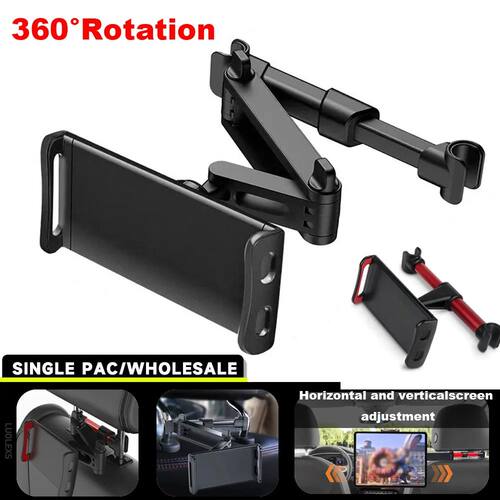 Telescopic Car Rear Pillow Phone Holder Tablet Rotating Car