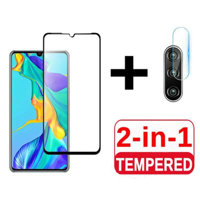 2In1 3D Tempered Glass For Huawei P40 P30 P20 lite Camera Lens Screen Protector For Huawei P20 P30 P