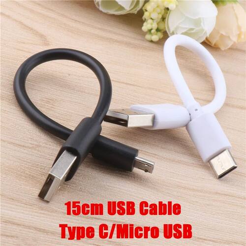 15cm Type C Micro USB Cable Short Quick Charging For Samsung Huawei for iPhone Sync Data Cord USB Ad