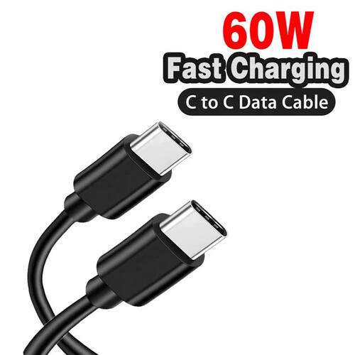 PD 60W Quick Charging Cable USB-C to Type C For IPhone 16 15 Samsung Huawei Type C Data Line White B