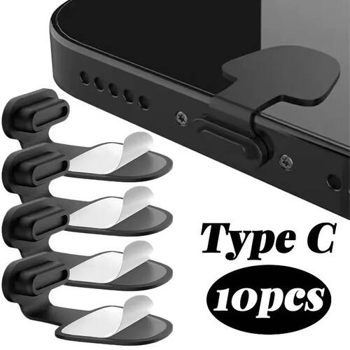 USB C Anti Loss Dust Plugs Type C Charging Port Cover for Ip