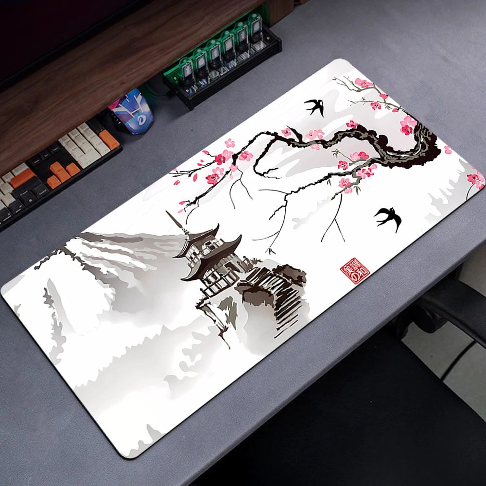 Japanese Cherry Blossom Mouse Pad Gamer Computer Mousepad Ga