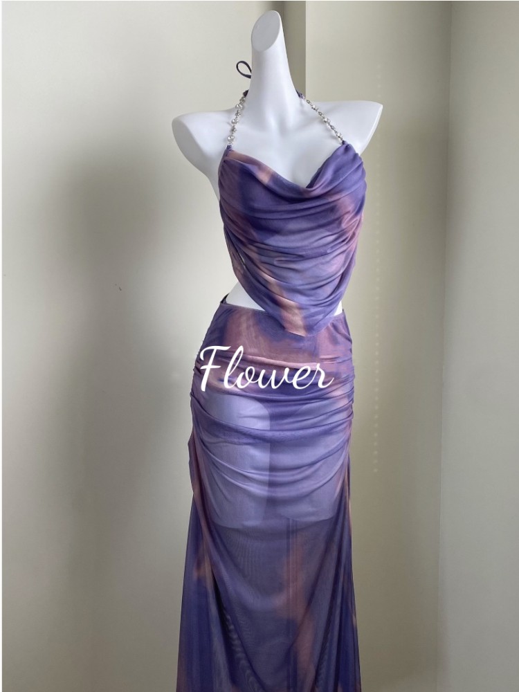 比基尼泳衣女2024新款性感三件套分体裙式钢托聚拢显瘦泡温泉度假