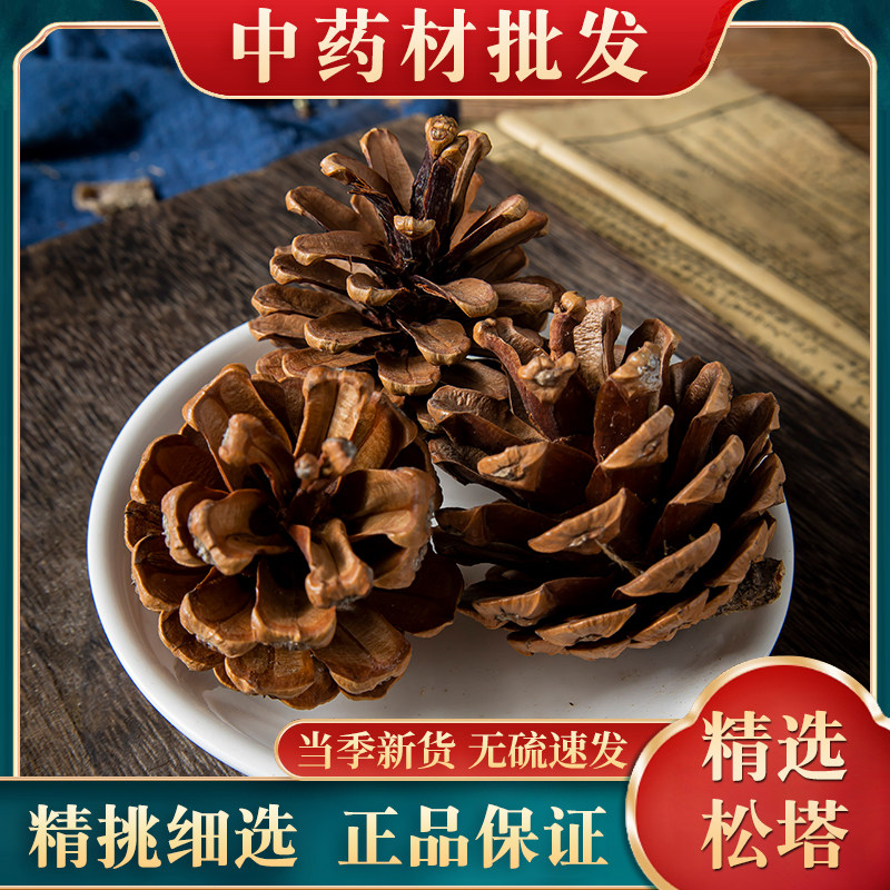 松塔中药材500克松塔 三针松 白骨松 松球 松果 松元 松实 白松球