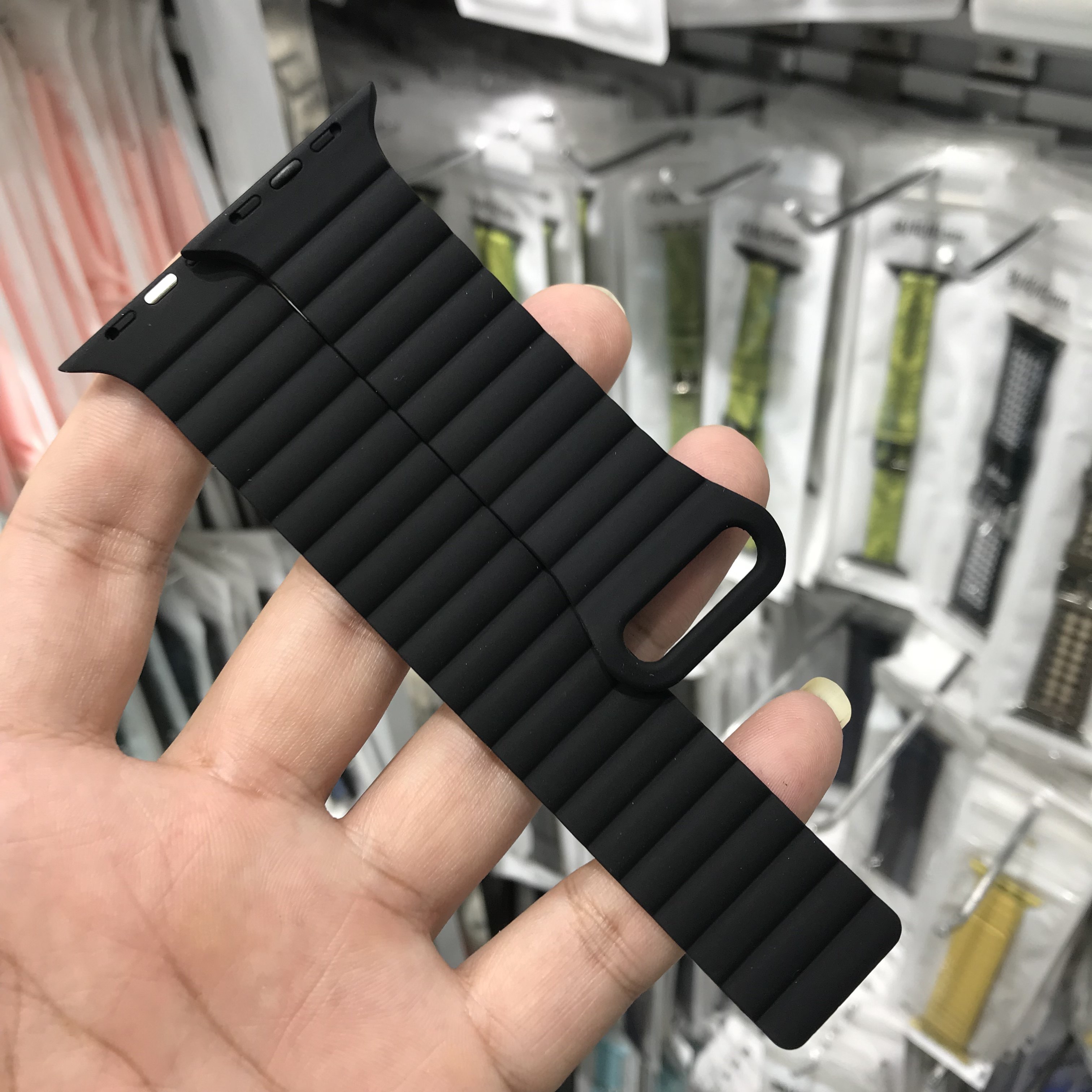 适用华强北s12Max硅胶磁吸学生智能电话手表带s9苹果applewatch10