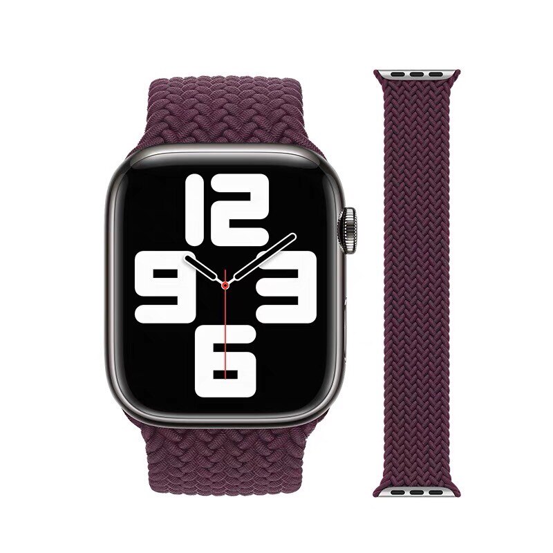 适用iwatch8华强北乔帮主s8s7se手表带HK9Pro彩虹编织DTMax微穿戴