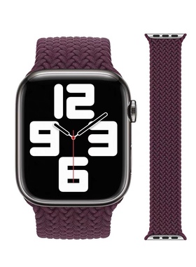 适用iwatch8华强北乔帮主s8s7se手表带HK9Pro彩虹编织DTMax微穿戴